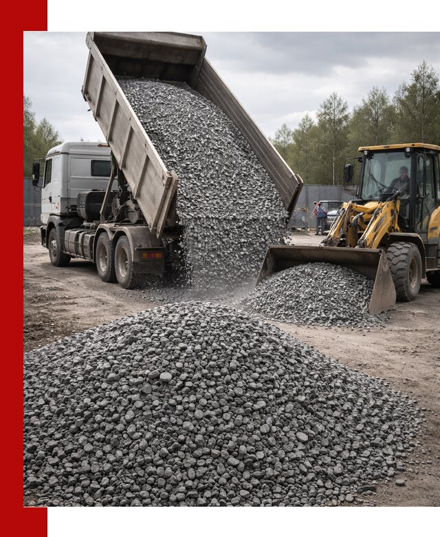 Доставка и продажа щебня гранитного в Евпатории