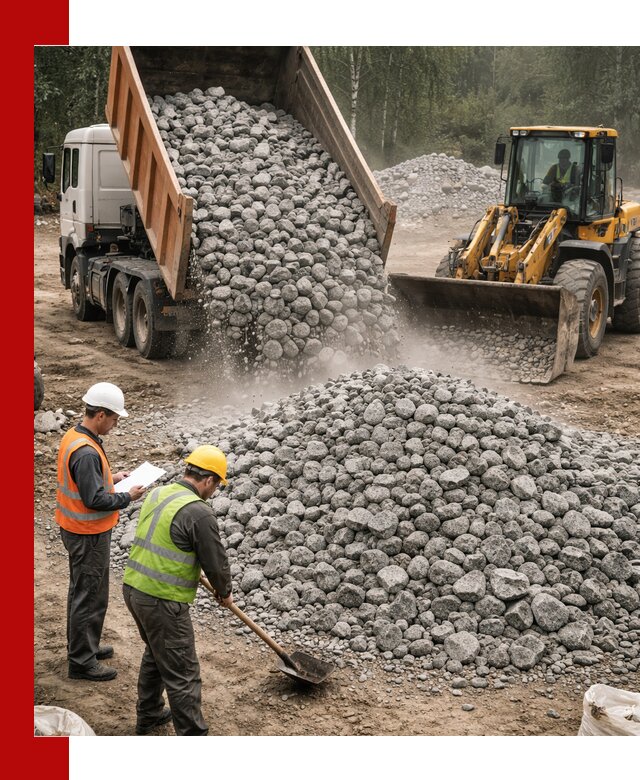 Гранитный щебень фракция 70-150 доставка в Евпатории