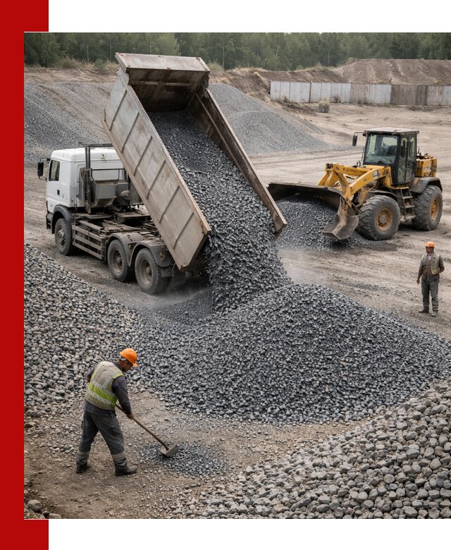 Щебень габбро-диабаз фр. 5-20 с доставкой в Евпатории