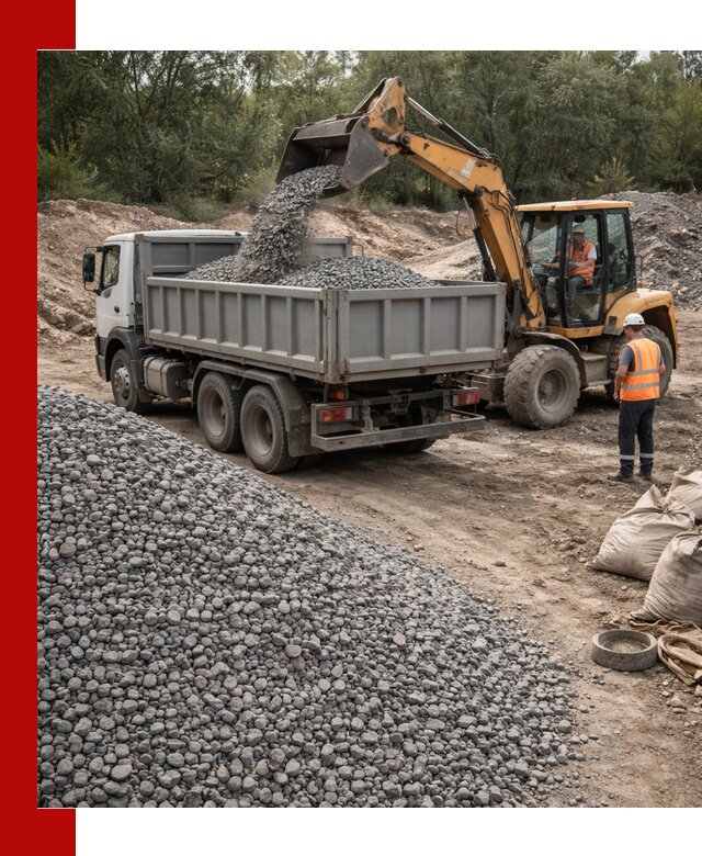 Доставка гравийного щебня в Евпатории оптом и в розницу