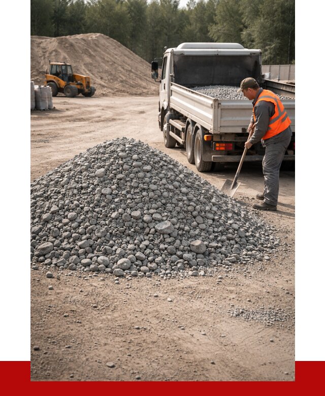 Гравийный щебень фракция 5-10 в Евпатории от 2317 р. | ПРОНЕРУДЕвп