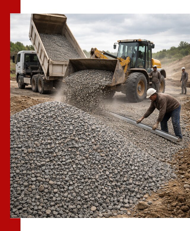 Гравийный щебень фракция 5-20 с доставкой в Евпатории