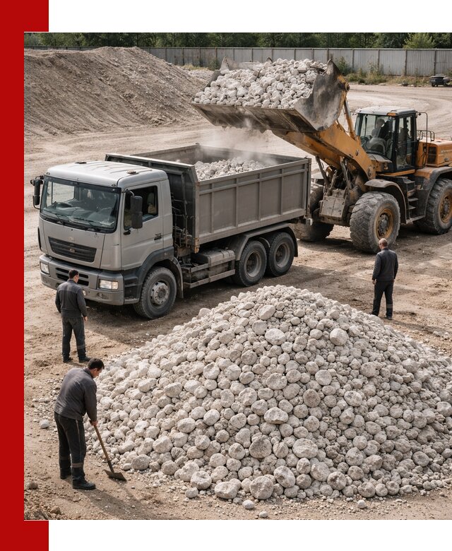 Известняковый щебень фракция 70–150 с доставкой в Евпатории