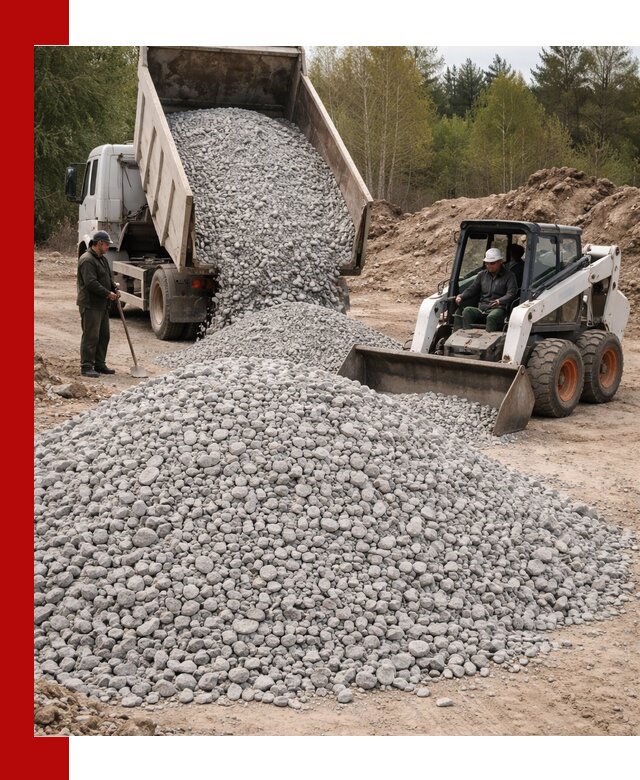 Доставка доломитового щебня в Евпатории напрямую от карьера