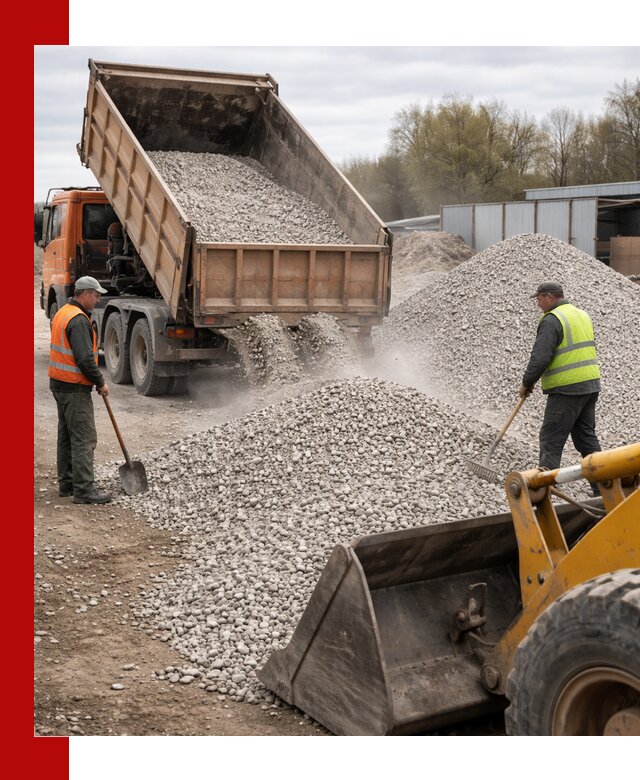 Доломитовый щебень фракции 5-20 с доставкой в Евпатории