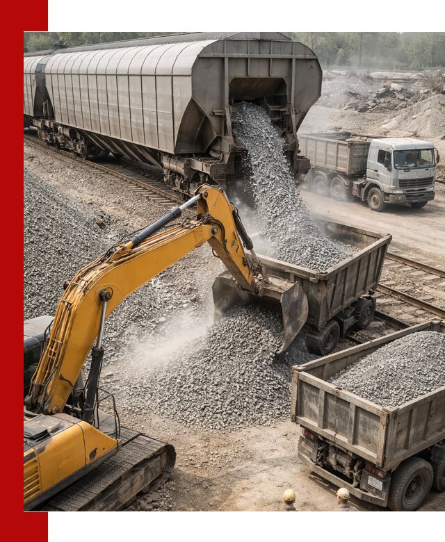 Доставка железнодорожного щебня в Евпатории крупными партиями быстрого отгруза