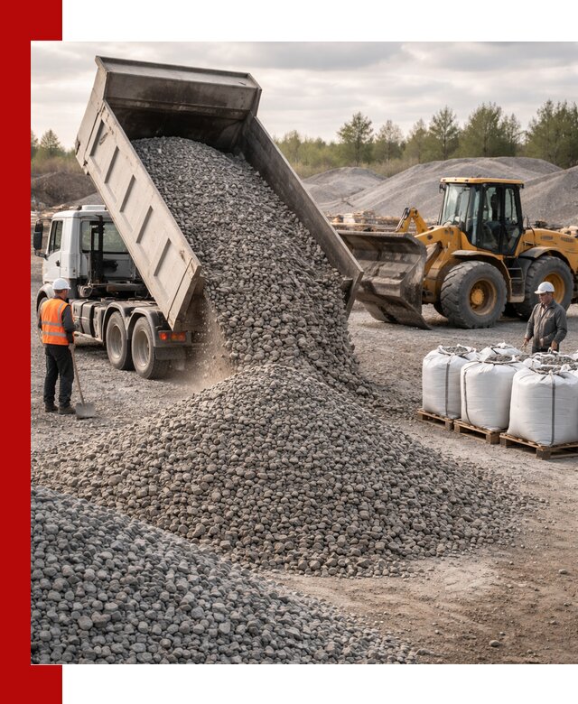 Бетонный щебень фракция 5–20 с доставкой в Евпатории