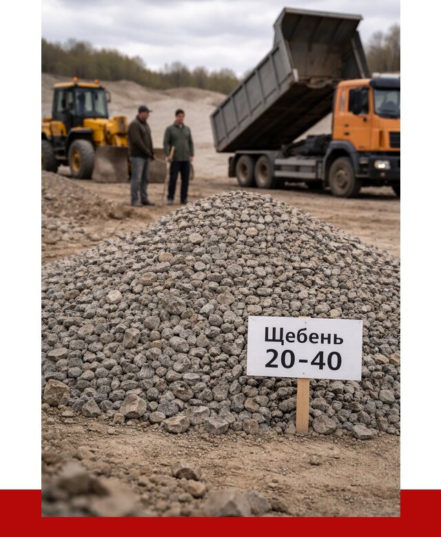 Бетонный щебень фракция 20-40 в Евпатории от 2581 р. | ПРОНЕРУДЕвп