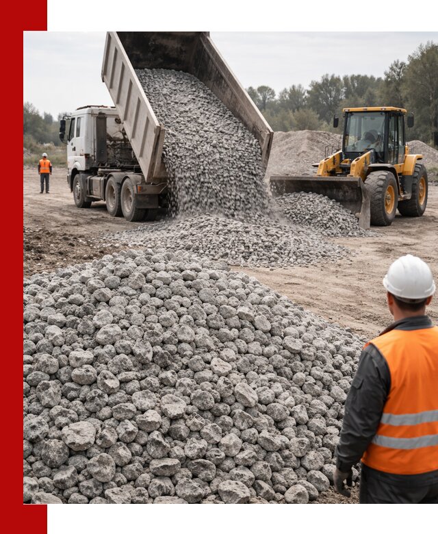 Доставка бетонного щебня фракции 20-40 в Евпатории