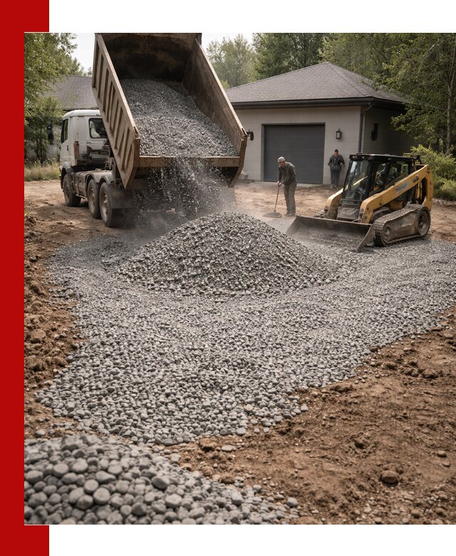 Щебень для парковки в Евпатории: доставка и укладка качественного материала