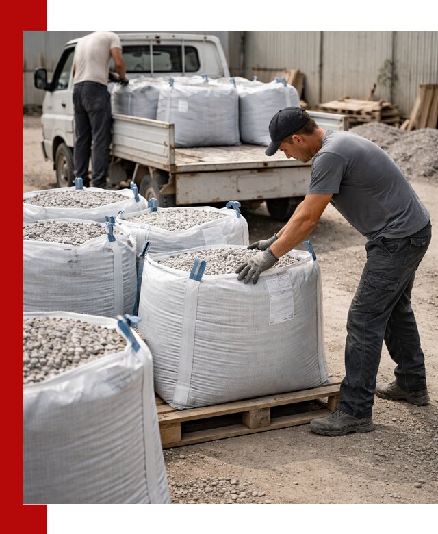 Доставка щебня в мешках по выгодным ценам в Евпатории