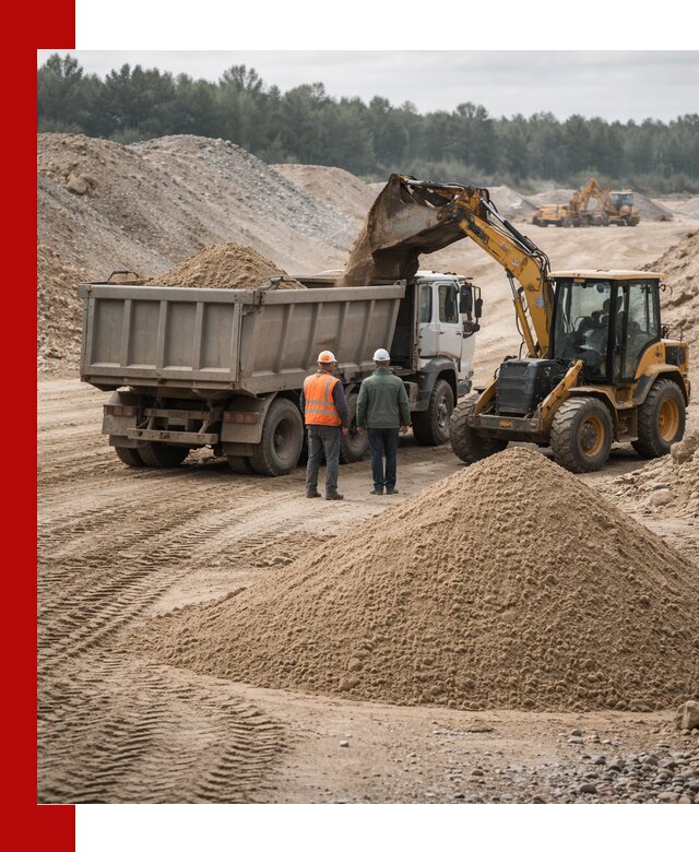 Карьерный среднезернистый песок с доставкой в Евпатории