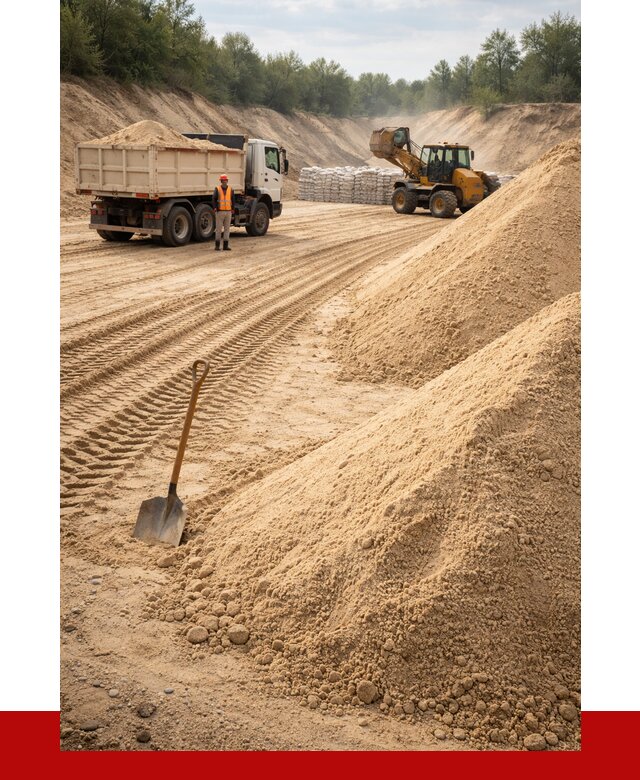 Карьерный песок мелкозернистый в Евпатории от 9480 р. | ПРОНЕРУДЕвп