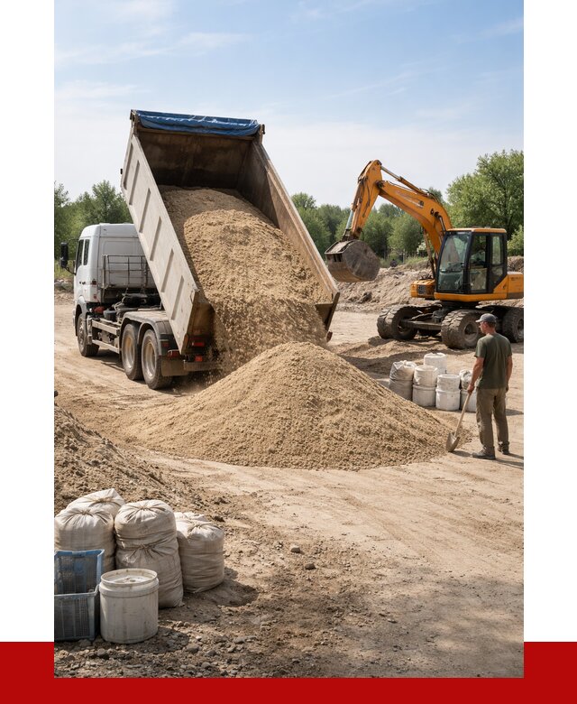 Купить речной песок в Евпатории от 1264 р. за куб | ПРОНЕРУДЕвп