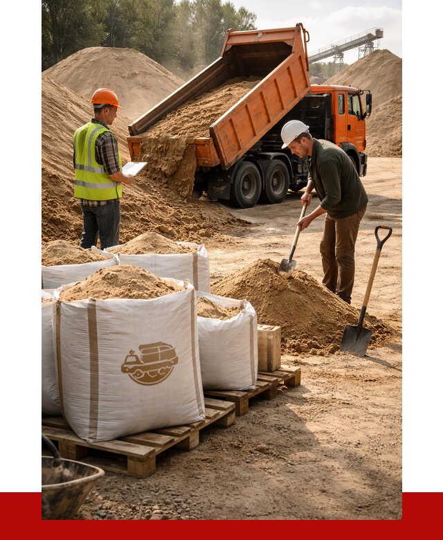 Строительный песок в Евпатории от 2317 р. с доставкой, ПРОНЕРУДЕвп