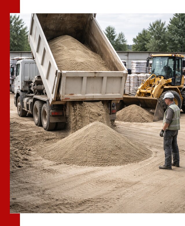 Поставка и доставка песка для бетона в Евпатории
