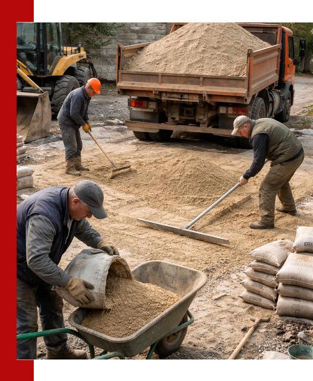 Поставка песка для стяжки в Евпатории с быстрой доставкой