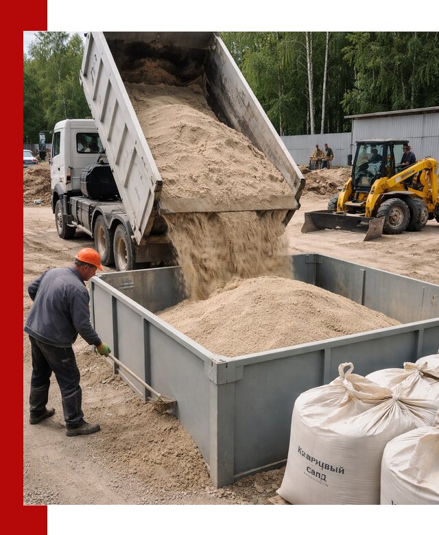 Кварцевый песок для фильтра в Евпатории — доставка и качество