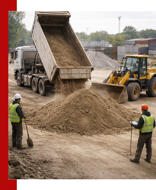 Доставка и продажа пескогрунта оптом и в розницу в Евпатории