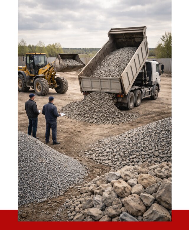 Гравий и камень с доставкой в Евпатории от 4424 р. - ПРОНЕРУДЕвп