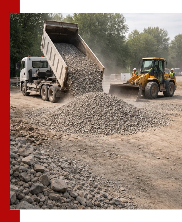 Гравий фракция 5–20 доставка в Евпатории оптом и в розницу