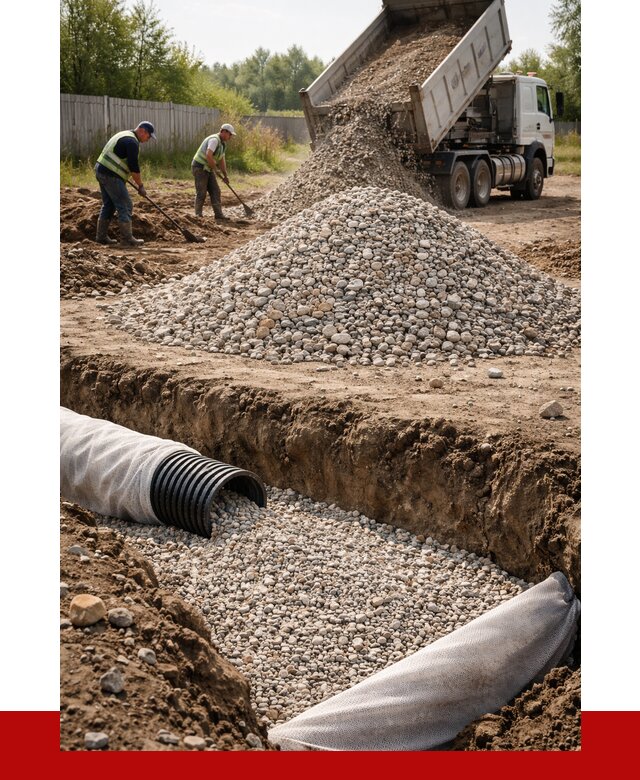 Гравий для дренажа в Евпатории от 2317 р., доставка ПРОНЕРУДЕвп