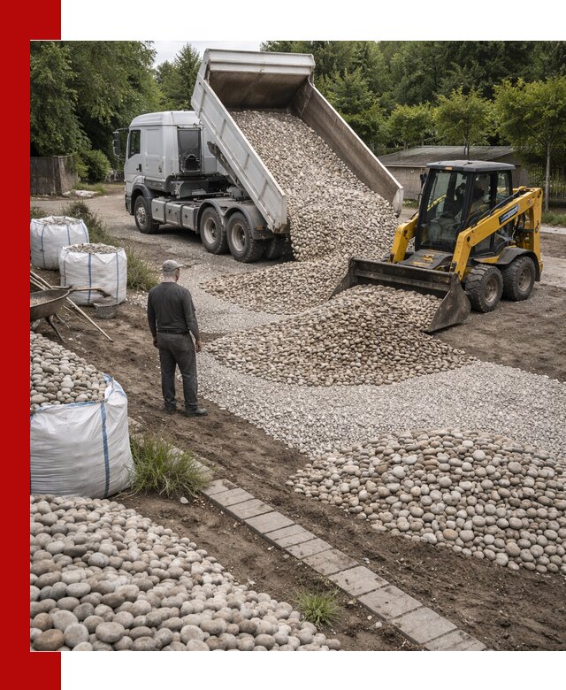 Доставка морской гальки оптом и в розницу в Евпатории