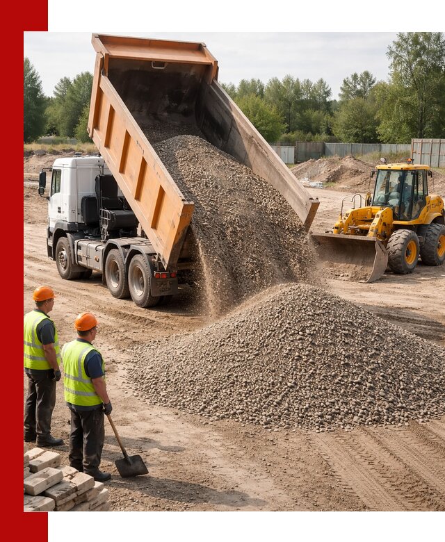 Доставка щебёночно-песчаной смеси ЩПС С7 в Евпатории