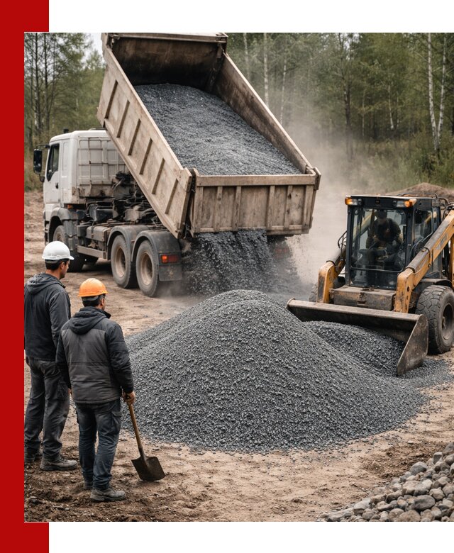 Гранитный отсев 0-5 с доставкой и разгрузкой в Евпатории