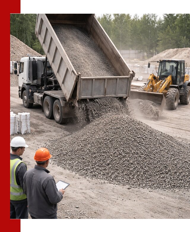 Доставка и продажа гранитного отсева 0-10 в Евпатории