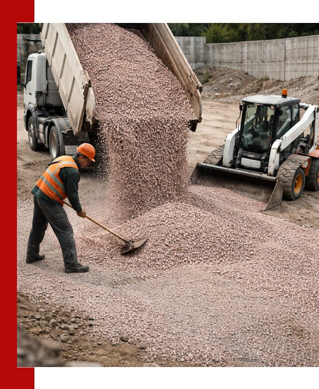 Крошка розовый гранит с доставкой в Евпатории от производителя