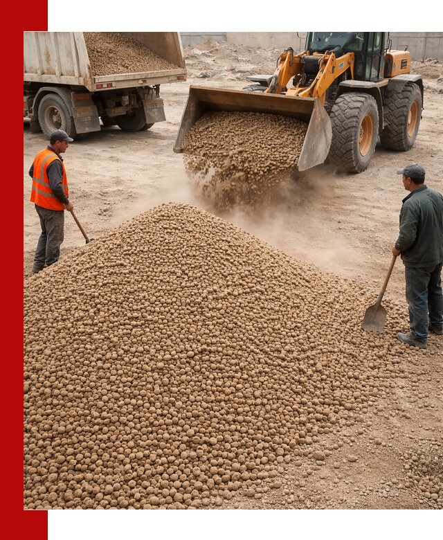 Керамзит фракция 10-20 с доставкой в Евпатории