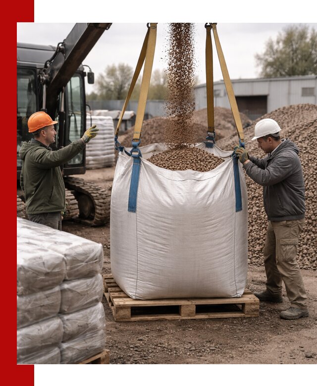 Керамзит в биг-бегах с доставкой в Евпатории