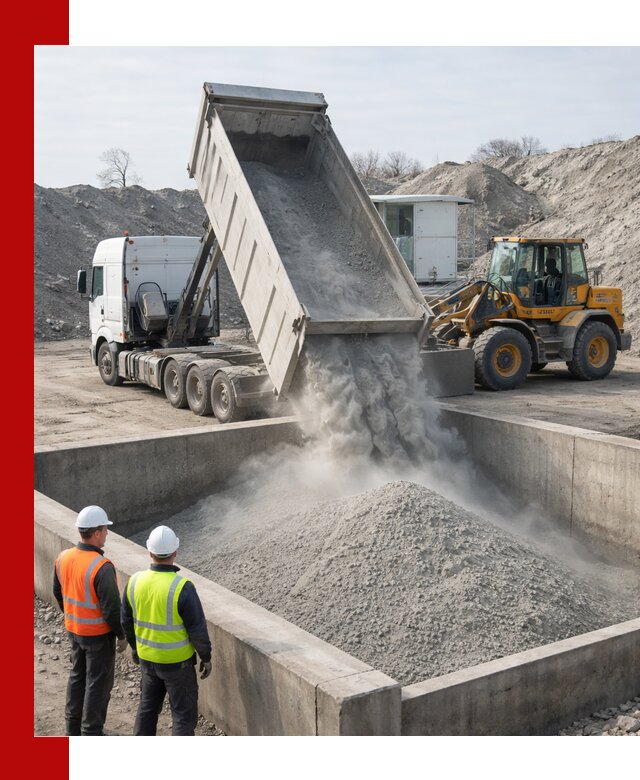 Доставка цемента навалом в Евпатории крупными партиями