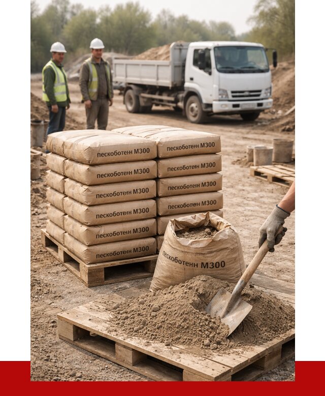 Пескобетон М300 в Евпатории с доставкой от 4898 р. за куб | ПРОНЕРУДЕвп