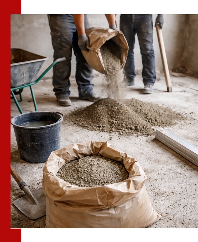 Доставка сухой смеси для стяжки в Евпатории