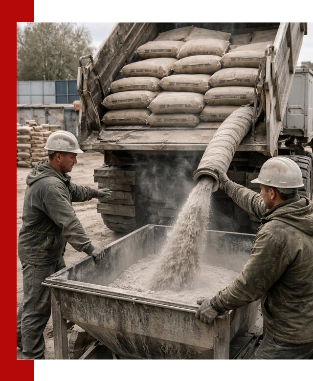 Доставка цемента М400 в Евпатории оптом и в розницу