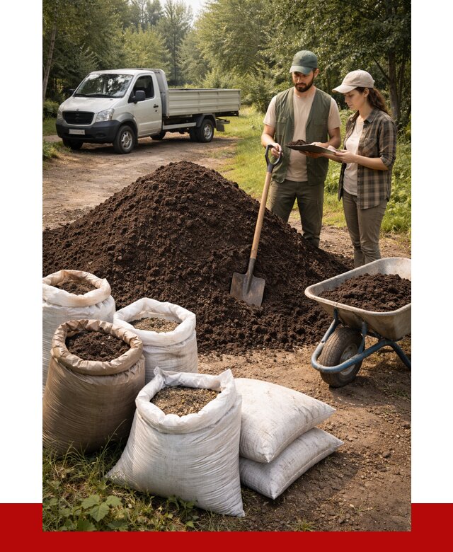 Купить грунт с доставкой в Евпатории от 4740 р. за м3 | ПРОНЕРУДЕвп