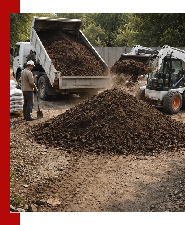 Доставка растительного грунта в Евпатории от производителя оптом и в розницу