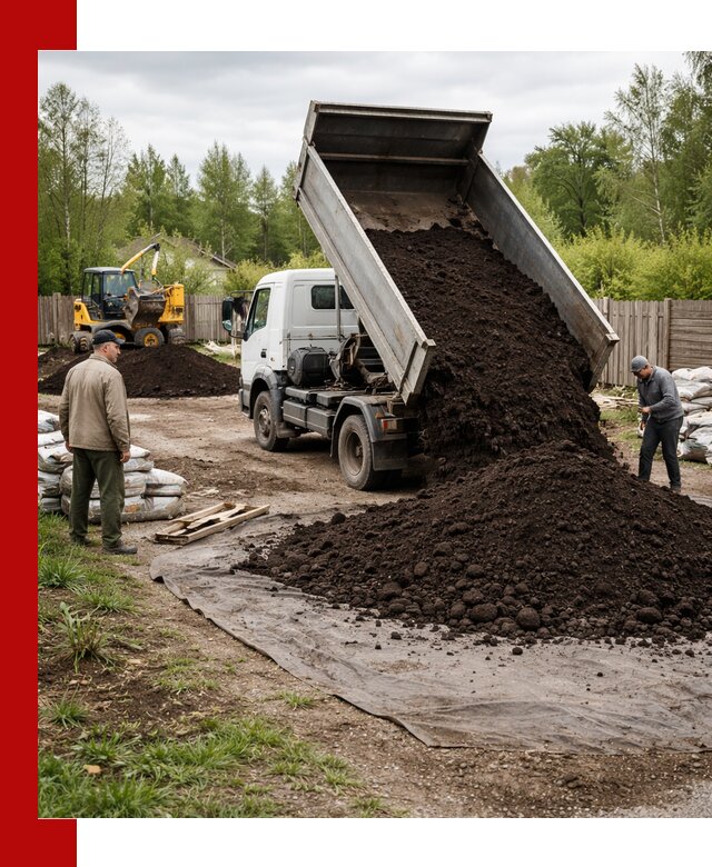 Доставка качественного почвогрунта в Евпатории оптом и в розницу