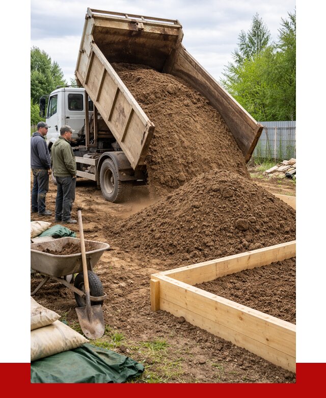 Торфо песчаная смесь в Евпатории с доставкой от 1949 р. | ПРОНЕРУДЕвп
