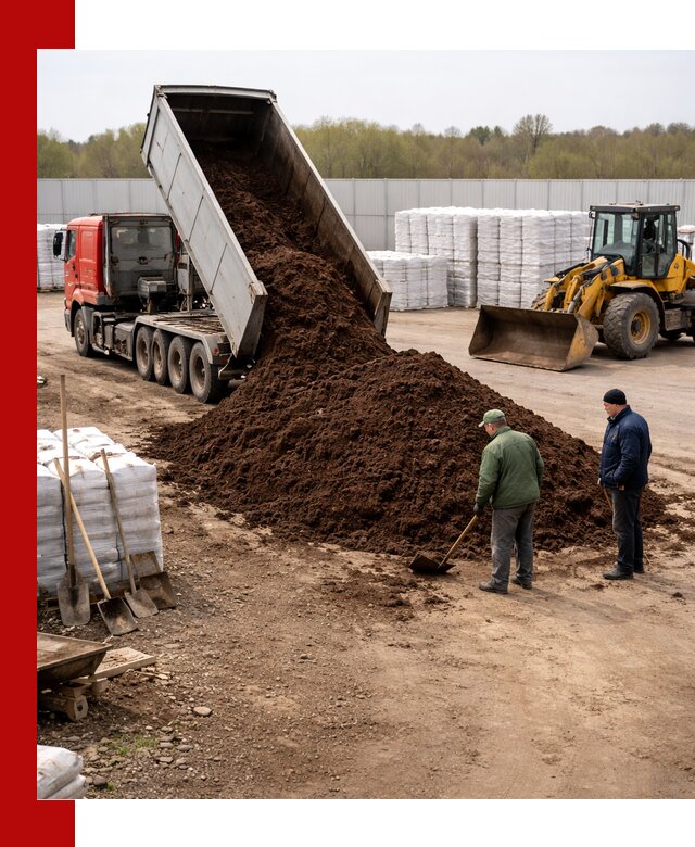 Доставка торфяных смесей оптом и в розницу в Евпатории