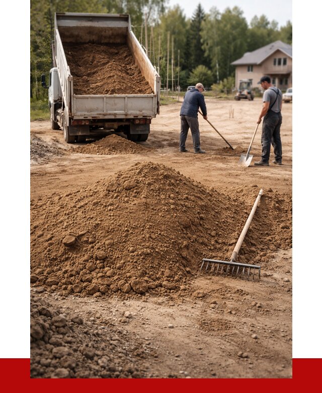 Суглинок для планировки в Евпатории с доставкой от 4424 р. | ПРОНЕРУДЕвп