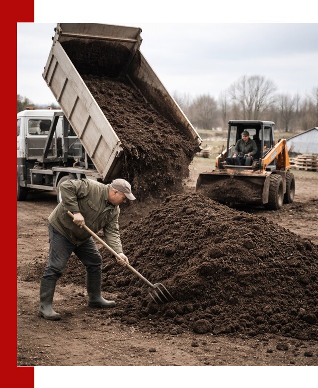 Доставка и продажа перегноя в Евпатории быстро и дешево