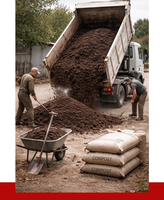 Купить компост в Евпатории от 4424 р. за куб с доставкой | ПРОНЕРУДЕвп