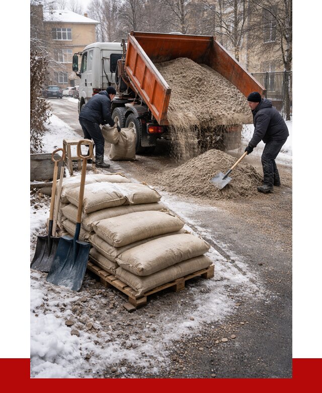 Противогололедные материалы оптом в Евпатории от 4424 р. | ПРОНЕРУДЕвп