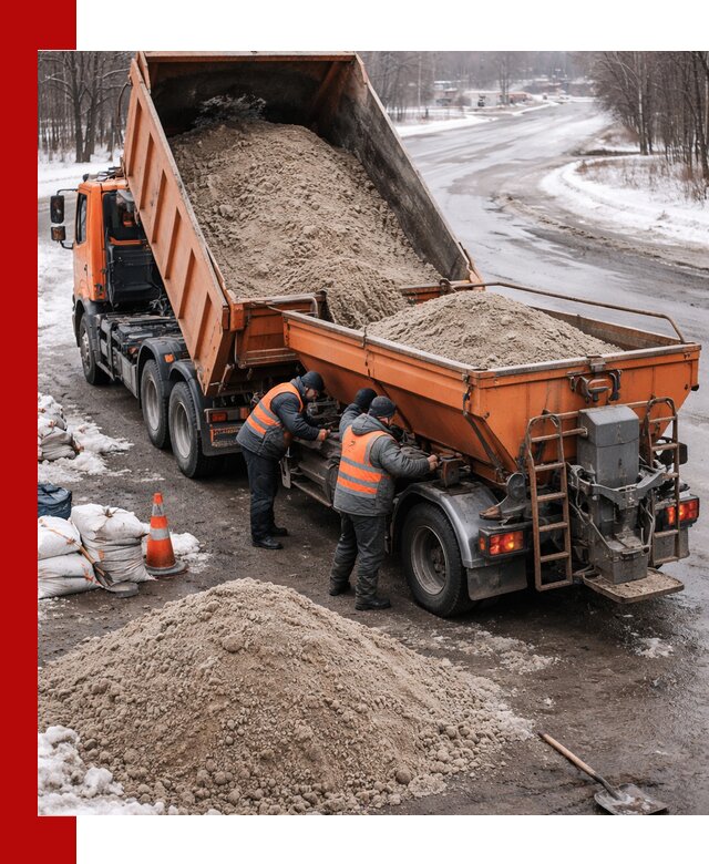 Поставка и вывоз пескосоля в Евпатории оптом и в розницу