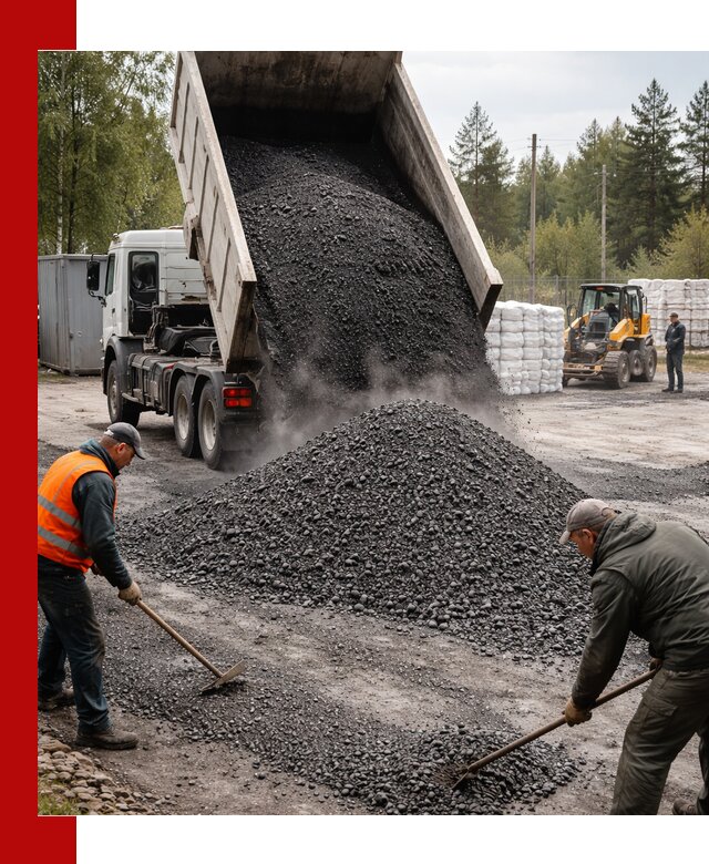 Доставка и продажа асфальтного гранулята в Евпатории