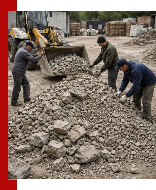 Демонтаж и вывоз бой бетона в Евпатории