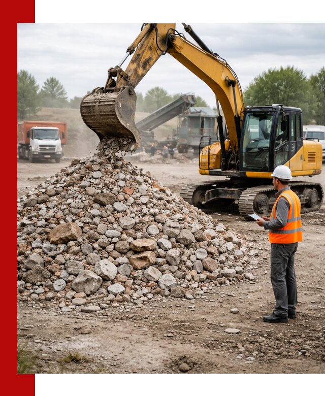 Доставка и вывоз строительного боя в Евпатории